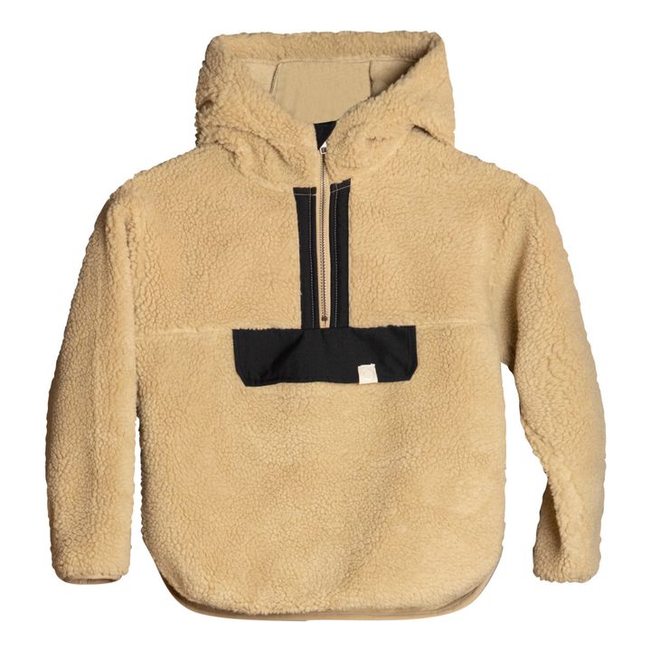 Buffalo Recycled Polyester Faux Fur Sweatshirt | Beige- Product image n°0