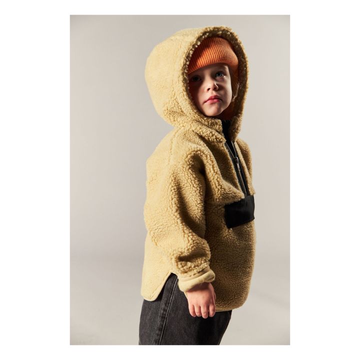 Buffalo Recycled Polyester Faux Fur Sweatshirt | Beige- Product image n°1