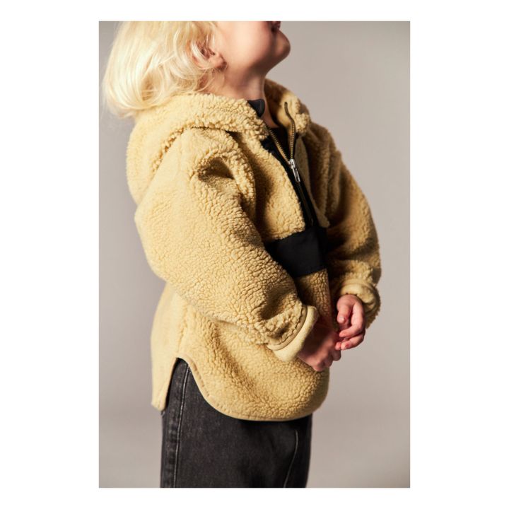 Buffalo Recycled Polyester Faux Fur Sweatshirt | Beige- Product image n°3
