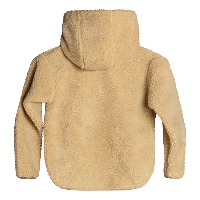 Buffalo Recycled Polyester Faux Fur Sweatshirt | Beige