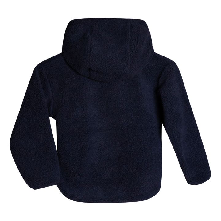 Buffalo Recycled Polyester Faux Fur Sweatshirt | Navy blue- Product image n°3