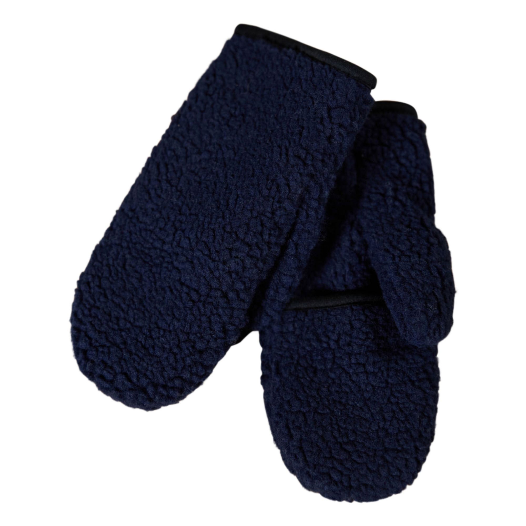 Buffalo Recycled Polyester Faux Fur Mittens | Azul Marino- Imagen del producto n°0