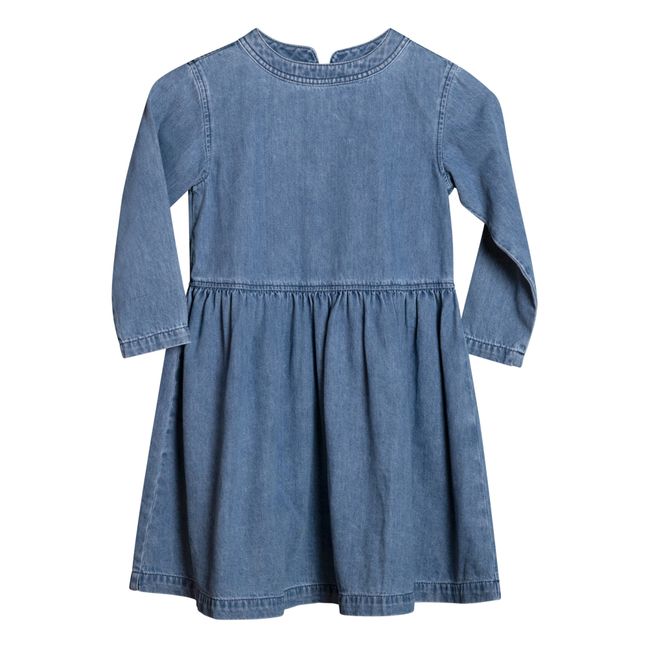 Lucy Organic Cotton Dress | Denim blue