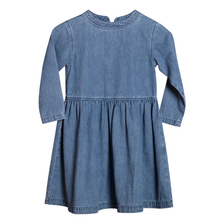Lucy Organic Cotton Dress | Denim- Produktbild Nr. 0