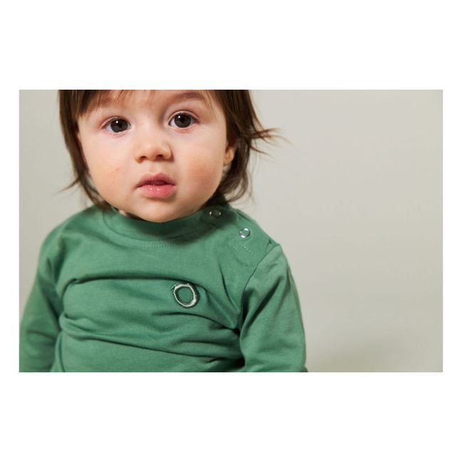 T-shirt Coton Bio Plano Green