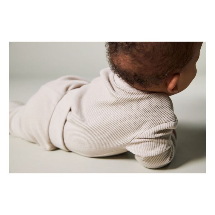 Remo Organic Cotton Textured Jumper | Ecru- Product image n°2