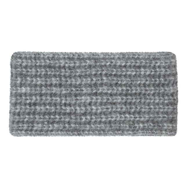 Headband Wolle und Mohair | Grau Meliert