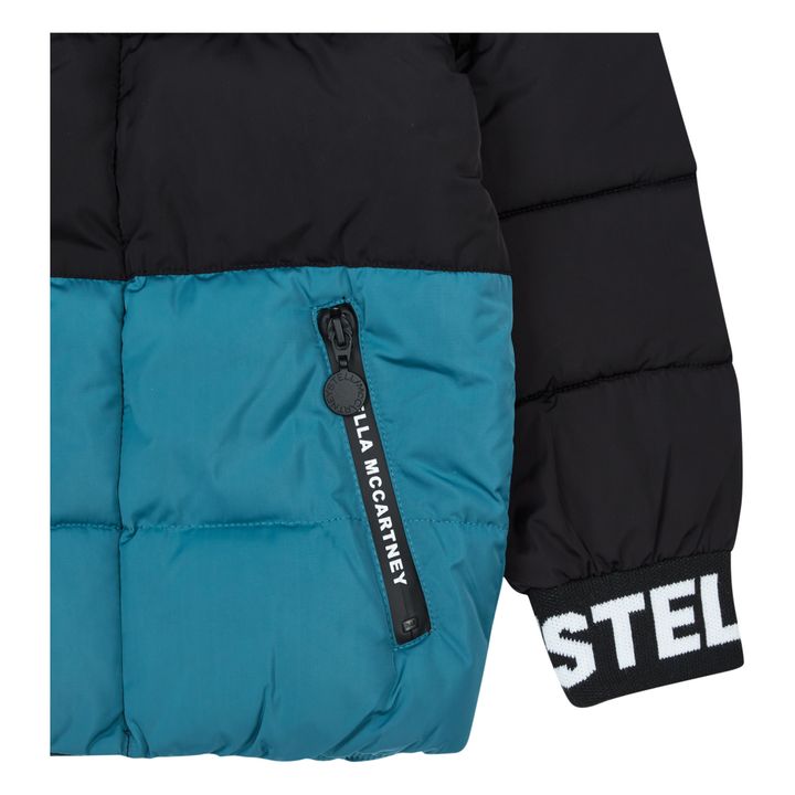 Recycled Polyester Two-Tone Puffer Jacket | Negro- Imagen del producto n°1