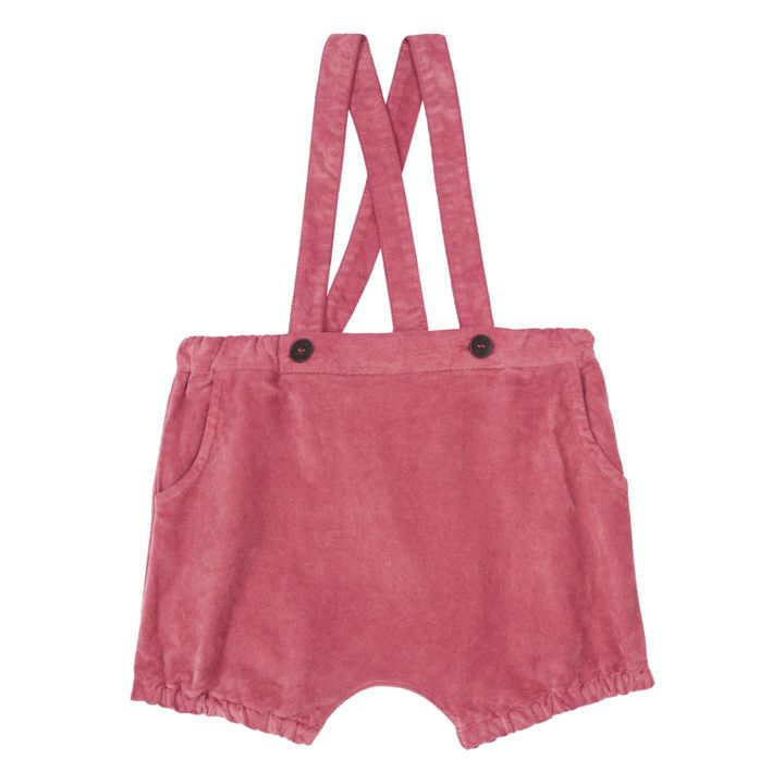 Corduroy Bloomers with Suspenders | Pink- Product image n°0