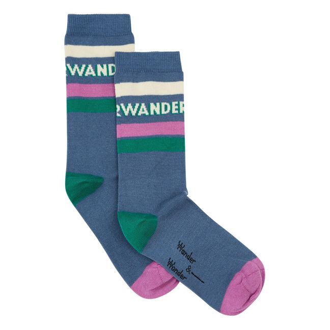 Wander Socks Navy blue