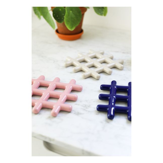 Dessous de plat Grid | Bleu