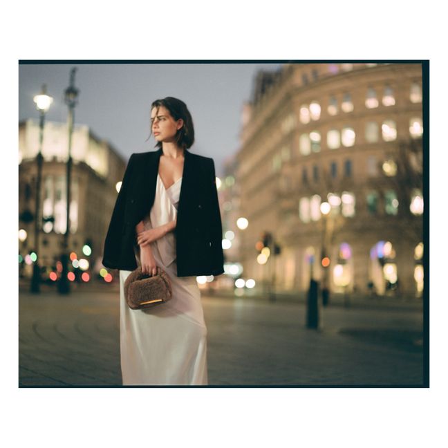 Sac Mini Lisbon Shearling | Marron