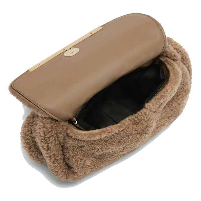 Lisbon Shearling Mini Bag | Marrone
