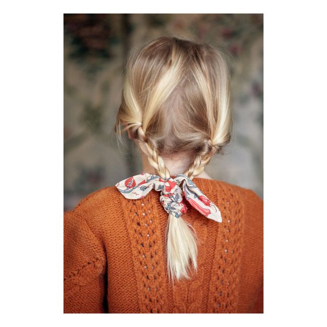 Chloe Organic Cotton Bow Scrunchie | Crudo
