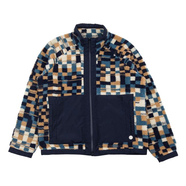 Signal-Warp Polar Fleece Jacket | Azul Marino