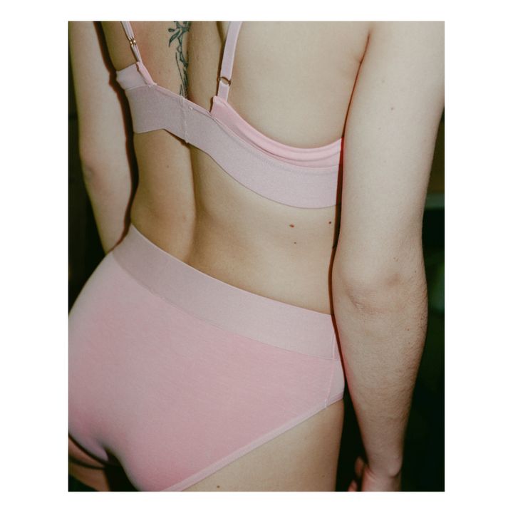 Soutien-Gorge Triangle Bamboo Lyocell | Rose- Image produit n°3