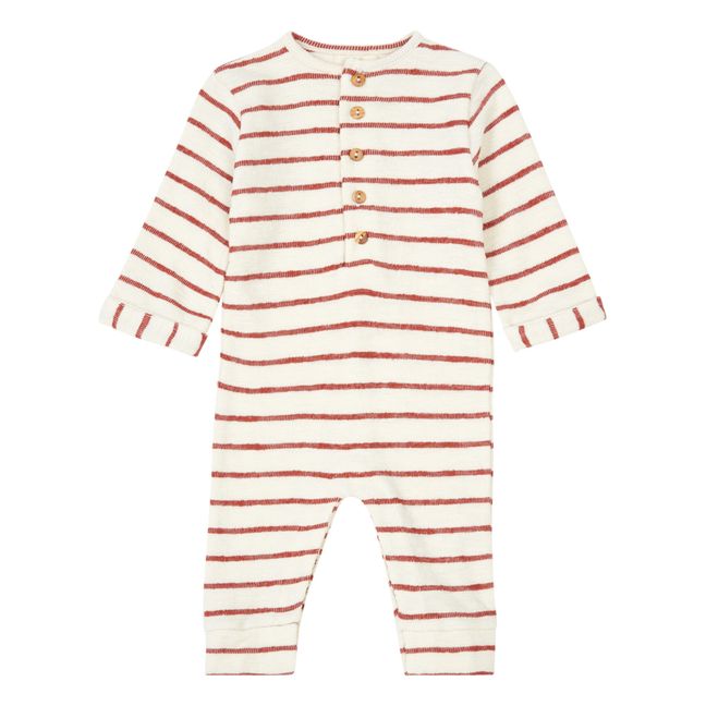 Striped Jumpsuit | Ecru