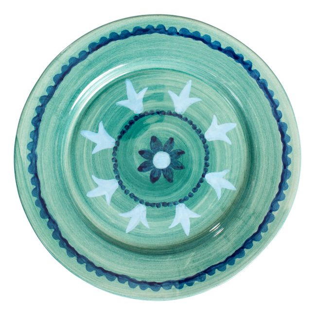 Plato Flower fields - 26,5cm | Verde