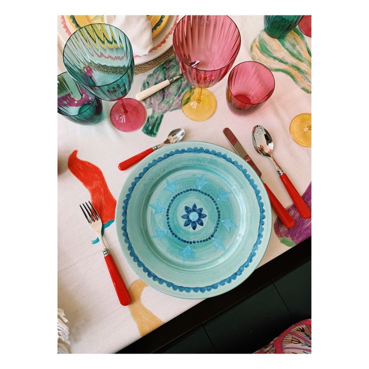 Flower Fields Plate - 26.5 cm | Green- Product image n°4