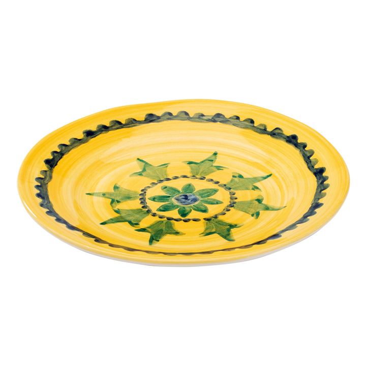 Flower Fields Plate - 22 cm | Yellow- Product image n°2