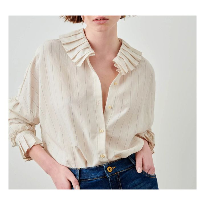 Ceciliette Striped Shirt | Seidenfarben- Produktbild Nr. 1
