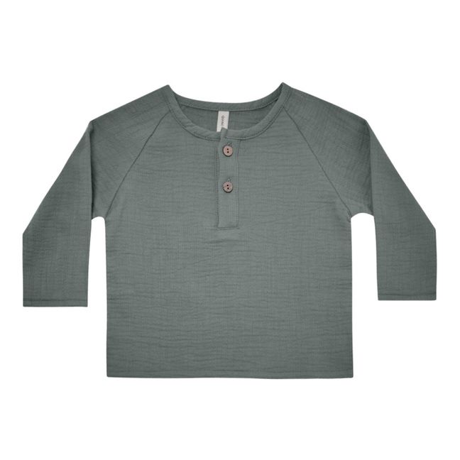 Zion Organic Cotton Muslin T-shirt | Dark grey