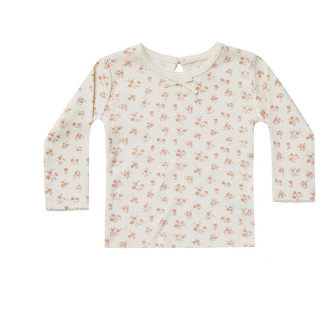 Organic Cotton Pointelle T-shirt | Rosa