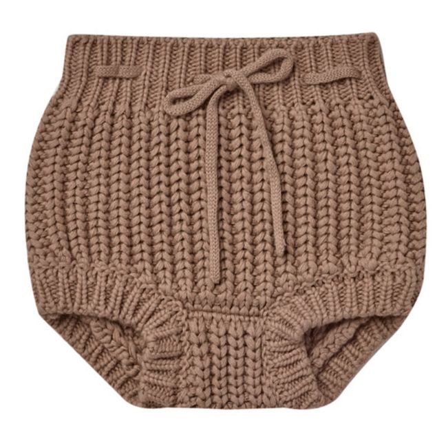 Organic Cotton Knitted Bloomers | Chocolate
