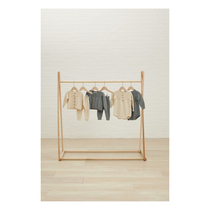 Organic Cotton Knitted Harem Pants | Dark grey- Product image n°1