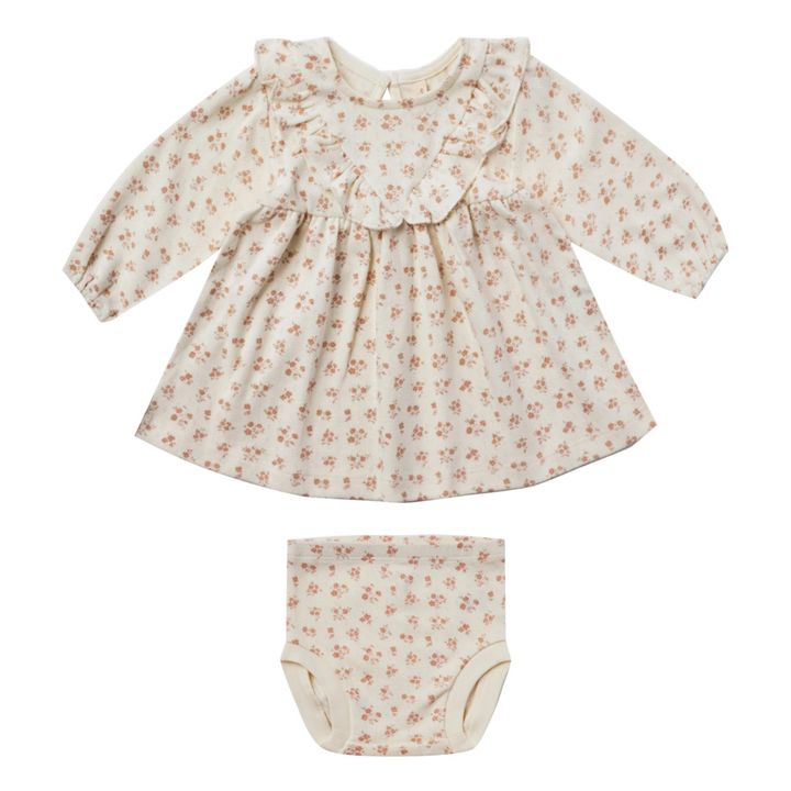 Organic Cotton Pointelle Dress and Bloomer Set | Rosa- Imagen del producto n°0