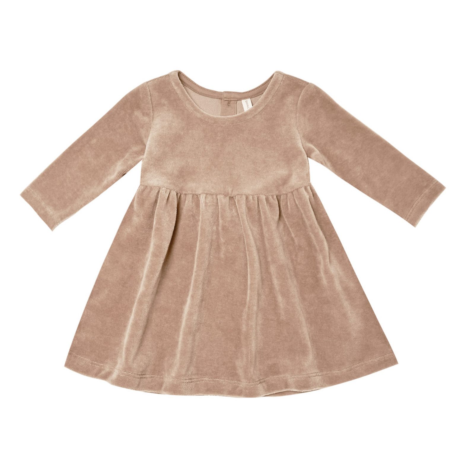 Organic Cotton Velour Dress | Pink- Product image n°0