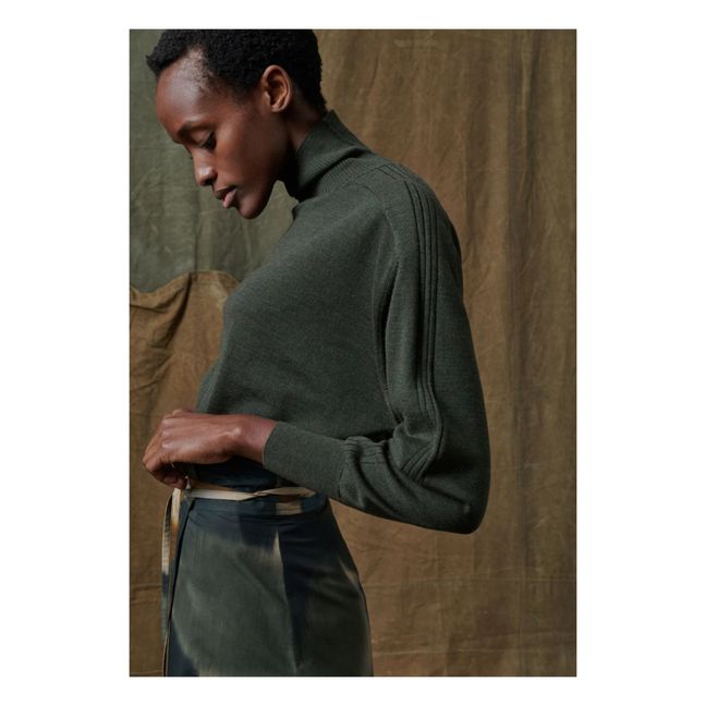 Nord Fine Merino Wool Jumper | Verde militare