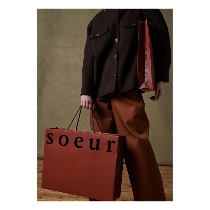 Serbie Woollen Double Face Jacket | Braun- Produktbild Nr. 2