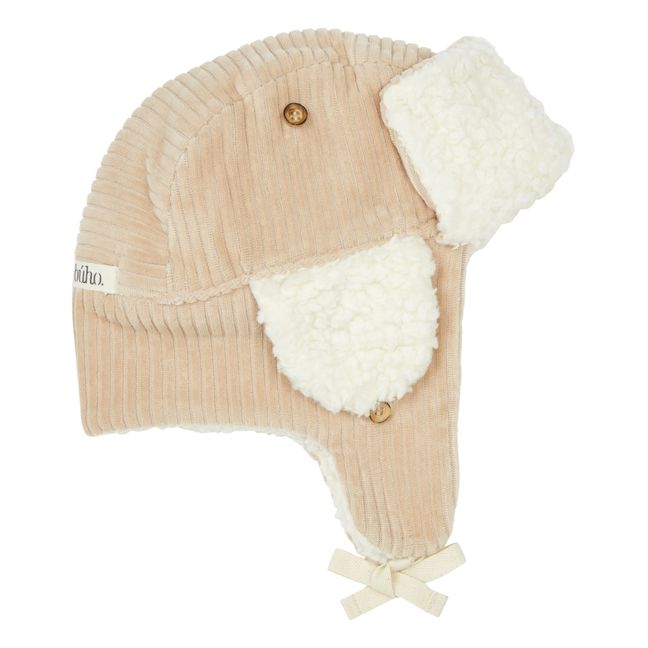 Lined Corduroy Chapka | Beige