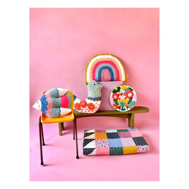 Plaid, con patchwork