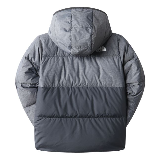Zip-Up Down Jacket | Grey