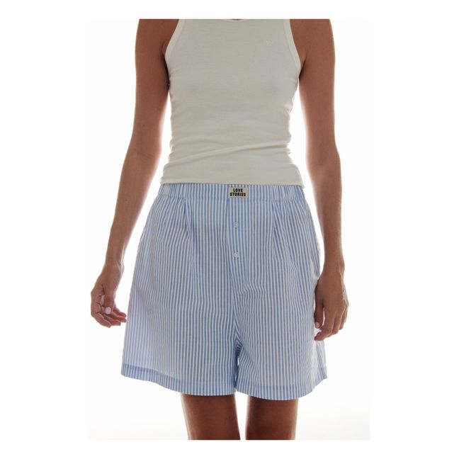 Alfie Striped Pyjama Shorts | Azul