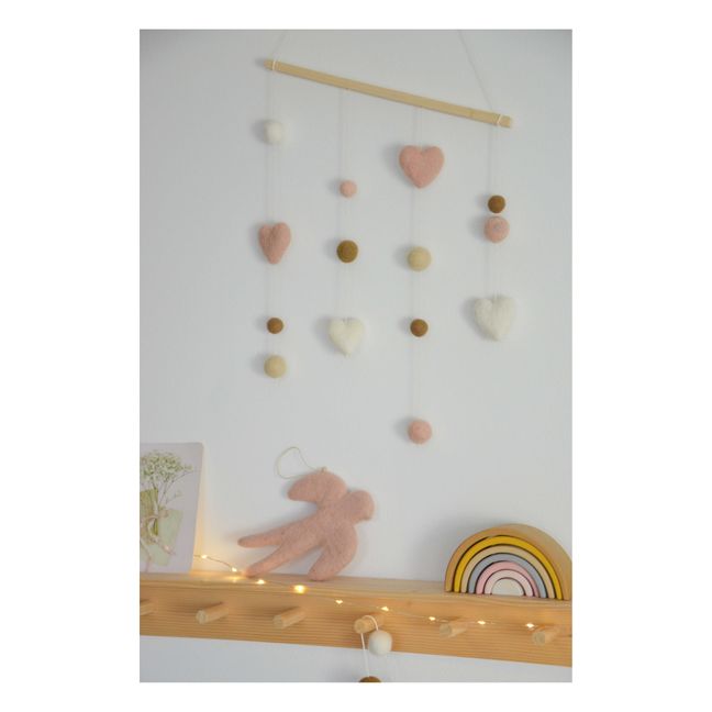 Heart Wall Mobile x Smallable | Pink