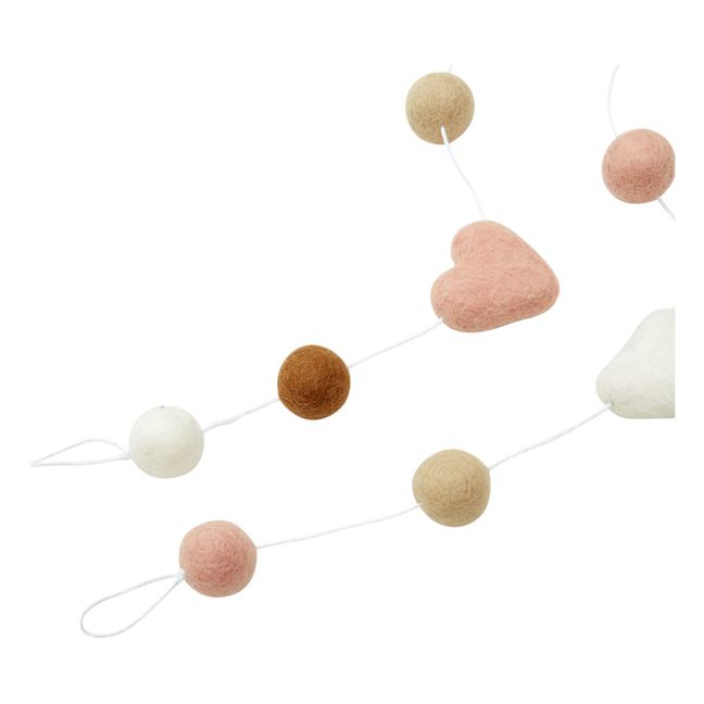 Ghirlanda di cuori x Smallable | Rosa