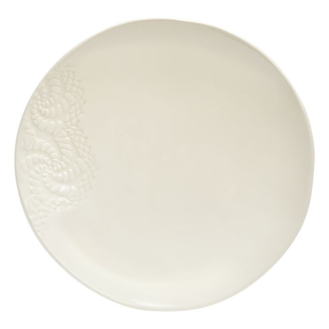 Assiettes Blanca dentelle Tatoo - Set de 2 | Craie