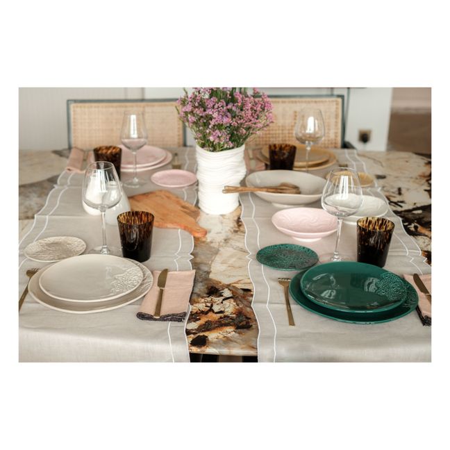 Blanca Tatoo Lace Plates - Set of 2 | Oatmeal