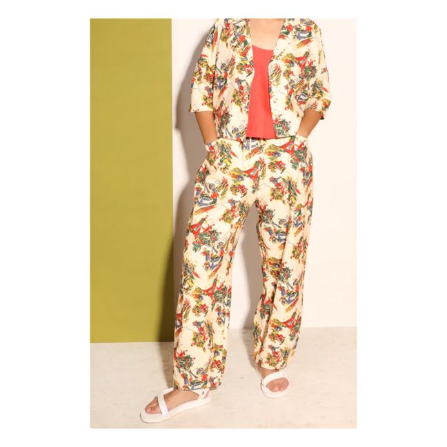 Pavel Linen Trousers | Cream