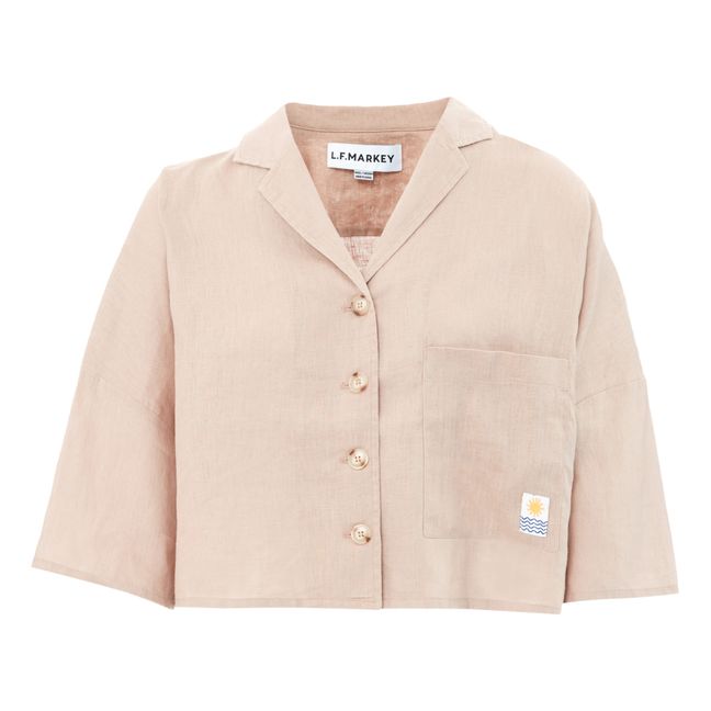 Maxim Linen Shirt | Beige pink