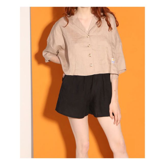 Maxim Linen Shirt | Beige pink