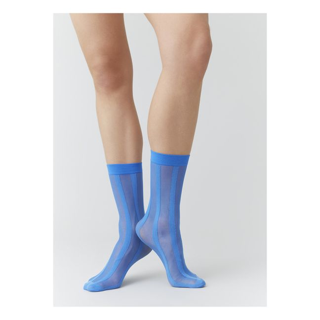 Robin Striped Socks Blue