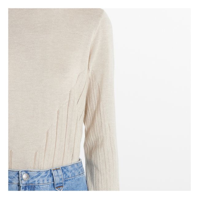 Maglione di seta Heloise | Ecru