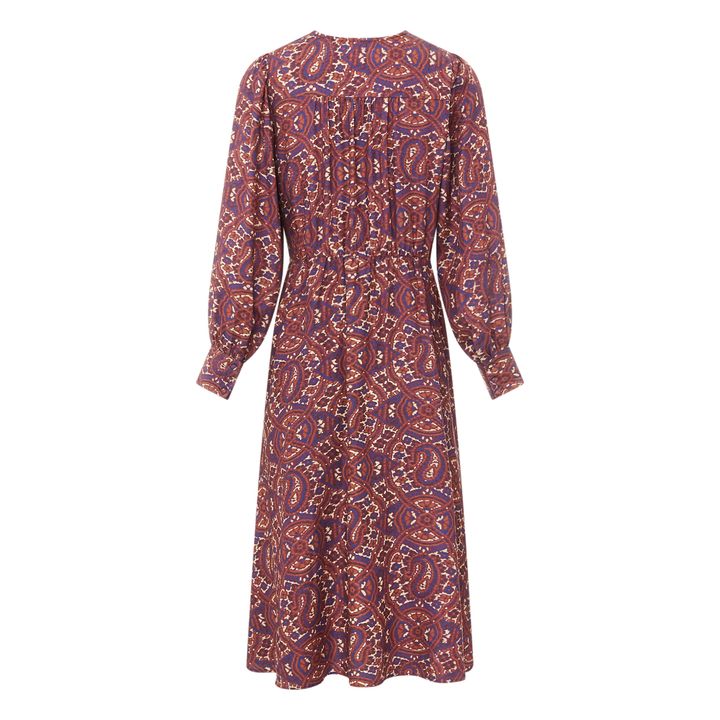 Midi Print Dress | Terracotta- Produktbild Nr. 7