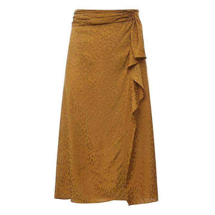 Jacquard Frill Skirt | Bronze- Produktbild Nr. 0