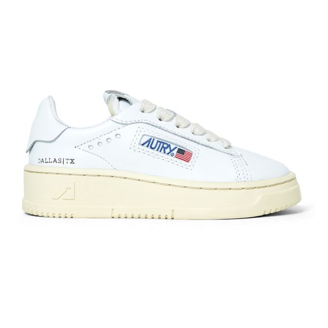 Kids Dallas Leather Sneakers | White