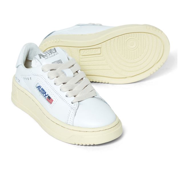 Kids Dallas Leather Sneakers White